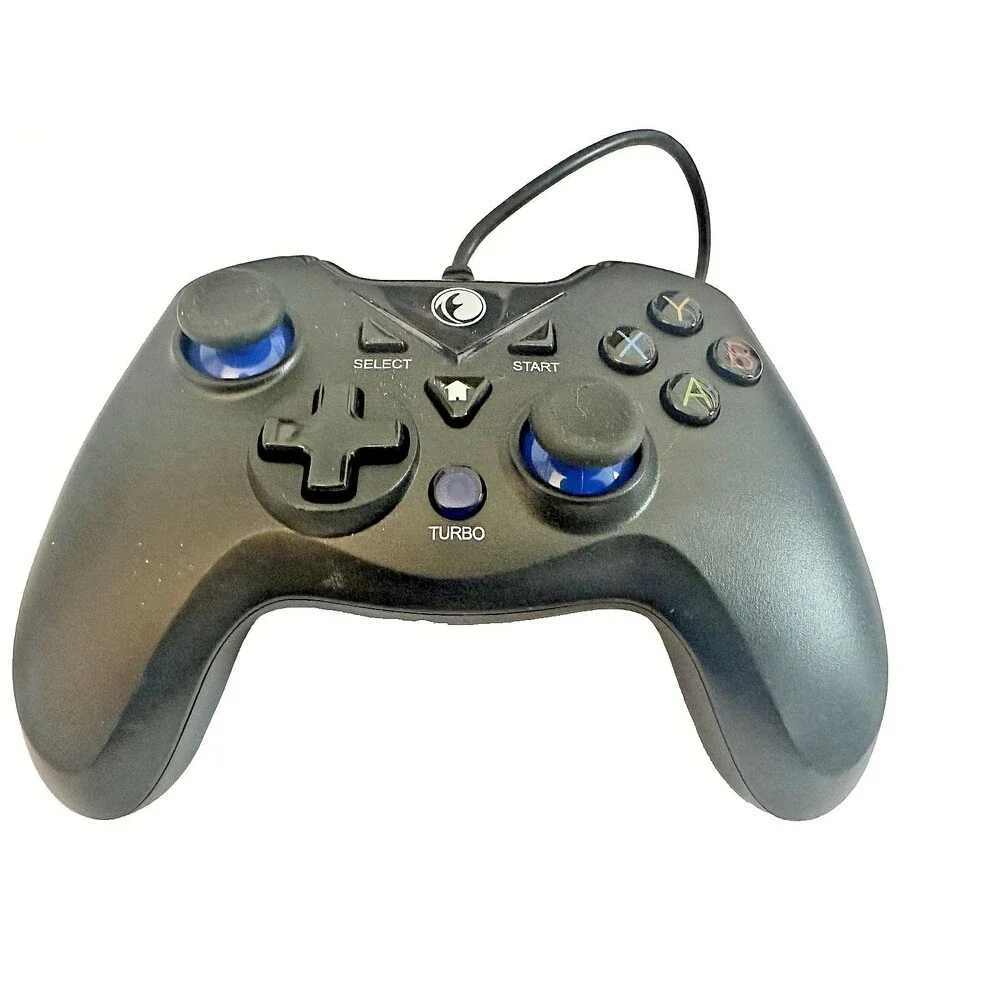 Game Controller Joystick Dual Vibration Black & Blue PS3 / PC / Android